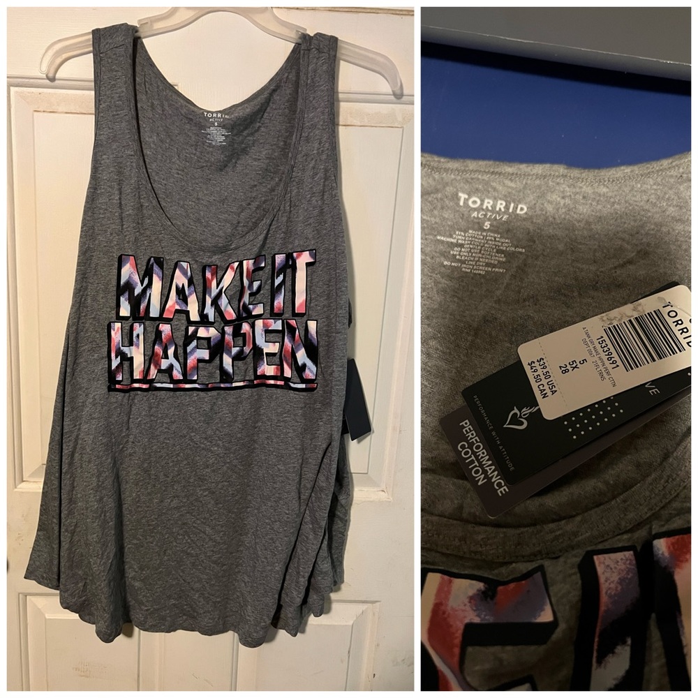 Torrid 5 active tank top
